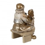 Decoratiune Craciun "Santa’s Golden Hug" 15x11x17 cm, Clayre&Eef