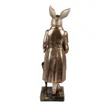 Decoratiune "Rabbit & Clock" 11x10x35 cm, Clayre & Eef