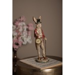 Decoratiune "Rabbit & Clock" 13x12x39 cm, Clayre & Eef