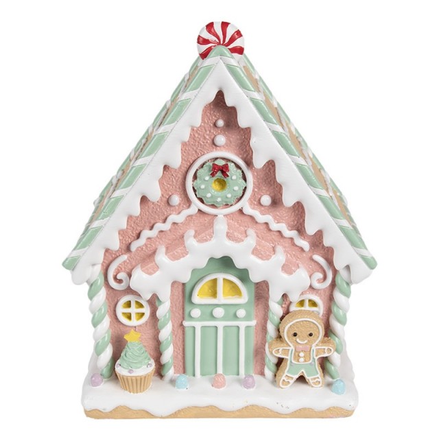 Decoratiune "Gingerbread House" 20x16x25 cm, Clayre&Eef Decoratiune "Gingerbread House" 20x16x25 cm, Clayre&Eef
