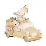 Decoratiune Paste "Farmhouse Bunnies"16x8x12 cm, Clayre&Eef