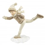 Decoratiune Craciun "Ice Skating" 19x6x20 cm, Clayre&Eef