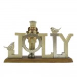 Decoratiune Craciun "Jolly" 18x4x11 cm, Clayre&Eef Decoratiune Craciun "Jolly" 18x4x11 cm, Clayre&Eef
