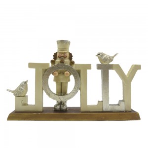 Decoratiune Craciun "Jolly" 18x4x11 cm, Clayre&Eef