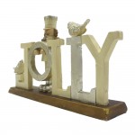 Decoratiune Craciun "Jolly" 18x4x11 cm, Clayre&Eef Decoratiune Craciun "Jolly" 18x4x11 cm, Clayre&Eef