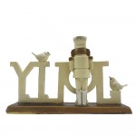 Decoratiune Craciun "Jolly" 18x4x11 cm, Clayre&Eef Decoratiune Craciun "Jolly" 18x4x11 cm, Clayre&Eef