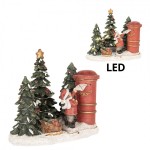 Decoratiune cu LED "Christmas Letter" 16x12x14 cm, Clayre&Eef Decoratiune cu LED "Christmas Letter" 16x12x14 cm, Clayre&Eef