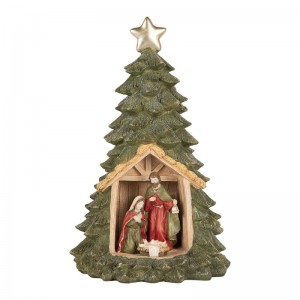 Decoratiune cu LED "Christmas Tree" Ø 15x24 cm, Clayre&Eef