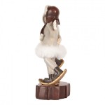 Decoratiune Craciun "Children Skiing" 15x7x18 cm, Clayre&Eef Decoratiune Craciun "Children Skiing" 15x7x18 cm, Clayre&Eef