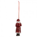 Decoratiune cu agatatoare "Santa" 4x3x11 cm, Clayre&Eef Decoratiune cu agatatoare "Santa" 4x3x11 cm, Clayre&Eef