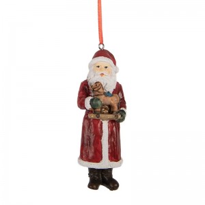 Decoratiune cu agatatoare "Santa" 4x3x11 cm, Clayre&Eef