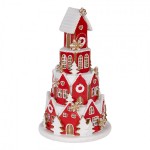 Decoratiune Craciun cu LED "Gingerbread House" Ø 13x22 cm, Clayre&Eef Decoratiune Craciun cu LED "Gingerbread House" Ø 13x22 cm, Clayre&Eef