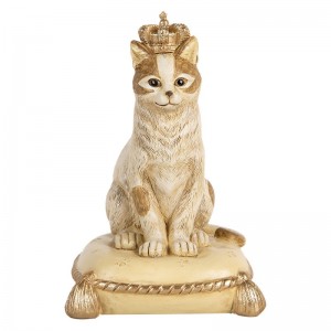 Decoratiune pusculita "Meowney Bank" 13x13x20 cm, Clayre&Eef