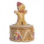 Decoratiune cu spatiu de depozitare "Gingerbread Man" Ø 7x11 cm, Clayre&Eef Decoratiune cu spatiu de depozitare "Gingerbread Man" Ø 7x11 cm, Clayre&Eef