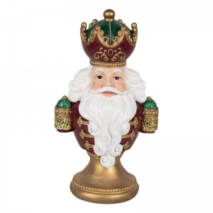 Figurina decorativa cu LED "Santa Claus" 15x10x26 cm, Clayre&Eef