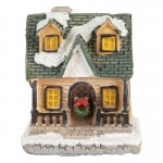 Decoratiune Craciun cu LED "Mountain Lodge" 5x5x6 cm, Clayre&Eef Decoratiune Craciun cu LED "Mountain Lodge" 5x5x6 cm, Clayre&Eef