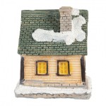 Decoratiune Craciun cu LED "Mountain Lodge" 5x5x6 cm, Clayre&Eef Decoratiune Craciun cu LED "Mountain Lodge" 5x5x6 cm, Clayre&Eef