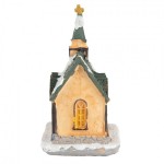 Decoratiune Craciun cu LED "Christmas Village" 5x5x5 cm, Clayre&Eef Decoratiune Craciun cu LED "Christmas Village" 5x5x5 cm, Clayre&Eef