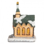 Decoratiune Craciun cu LED "Christmas Village" 5x5x5 cm, Clayre&Eef Decoratiune Craciun cu LED "Christmas Village" 5x5x5 cm, Clayre&Eef