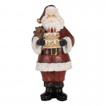 Decoratiune Craciun "Santa with cake" 10x10x21 cm, Clayre&Eef