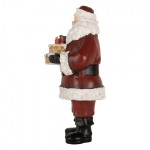 Decoratiune Craciun "Santa with cake" 10x10x21 cm, Clayre&Eef