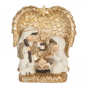 Decoratiune Craciun "Holy Night" 12x6x13 cm, Clayre&Eef