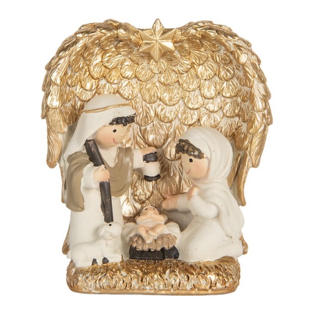 Decoratiune Craciun "Holy Night" 12x6x13 cm, Clayre&Eef Decoratiune Craciun "Holy Night" 12x6x13 cm, Clayre&Eef