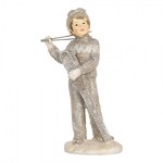 Decoratiune Craciun "Children Skiing" (2x) 8x7x15 cm, Clayre&Eef Decoratiune Craciun "Children Skiing" (2x) 8x7x15 cm, Clayre&Eef
