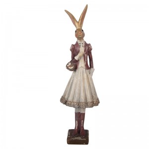 Decoratiune "Miss Rabbit" 10x9x32 cm, Clayre&Eef