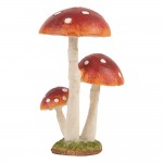 Decoratiune mini cu trei ciupercute de toamna – 3x3x7 cm Decoratiune mini cu trei ciupercute de toamna – 3x3x7 cm