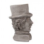 Vas decorativ din piatra "Gentleman" 15x16x24 cm, Clayre & Eef