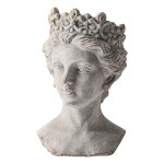 Vas decorativ din piatra "Lady" 14x15x24 cm, Clayre & Eef