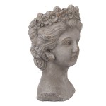 Vas decorativ din piatra "Lady" 14x15x24 cm, Clayre & Eef