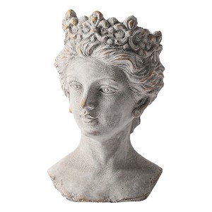 Vas decorativ din piatra "Lady" 14x15x24 cm, Clayre & Eef