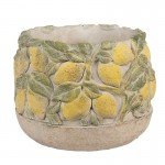 Ghiveci ceramic decor Lamai Ø 19x15 cm, Clayre & Eef Ghiveci ceramic decor Lamai Ø 19x15 cm, Clayre & Eef