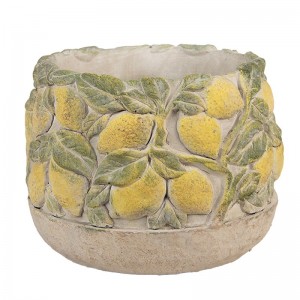 Ghiveci ceramic decor Lamai Ø 19x15 cm, Clayre & Eef