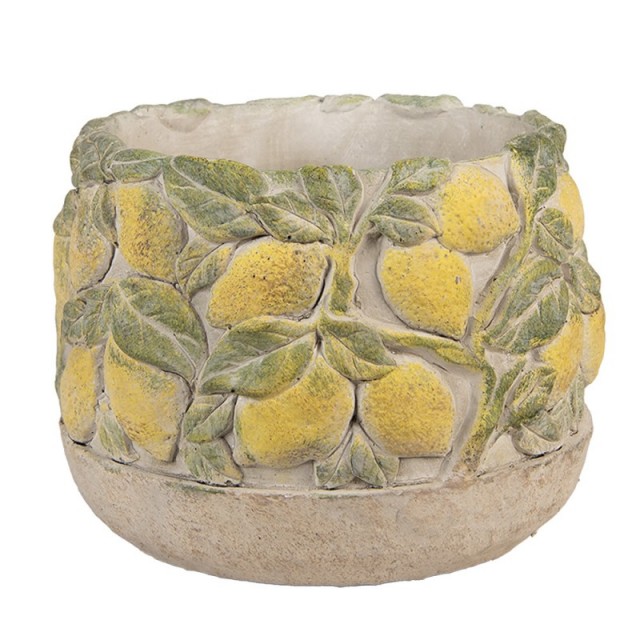Ghiveci ceramic decor Lamai Ø 19x15 cm, Clayre & Eef Ghiveci ceramic decor Lamai Ø 19x15 cm, Clayre & Eef