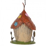 Casuta decorativa pentru pasari "Little Garden" Ø 17x27/54 cm, Clayre&Eef