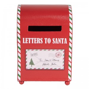 Cutie postala Craciun "North Pole" 14x13x19 cm, Clayre & Eef