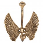 Cuier cu 1 agatatoare "Golden Wings" 12x6x13 cm, Clayre & Eef Cuier cu 1 agatatoare "Golden Wings" 12x6x13 cm, Clayre & Eef