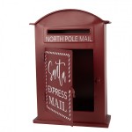 Cutie postala Craciun "Santa Express Mail" 23x8x34 cm, Clayre & Eef