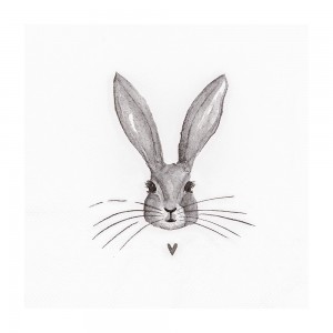 Servetele de masa "Rustic Rabbit" 33x33 cm, Clayre & Eef