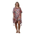 Caftan de plaja multicolor, marime universala Caftan de plaja multicolor, marime universala