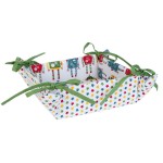 Cos pentru paine 100% bumbac 35x35cm "Bleep Beep", Clayre&Eef Cos pentru paine 100% bumbac 35x35cm "Bleep Beep", Clayre&Eef