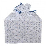 Traversa de masa bumbac 50x140cm "Blue Rose Blooming", Clayre&Eef