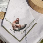Prosop de bucatarie bumbac 50x70cm "Barnyard Chicken", Clayre & Eef