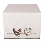 Napron/ traversa de masa "Barnyard Chicken" 50x140 cm, Clayre & Eef