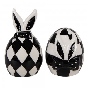 Set solnita si pipernita "Funny Bunny" Ø 5x9 / Ø 5x7 cm, Clayre & Eef