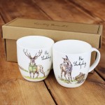 Set 2 cani din portelan Country Pursuits 300ml in cutie cadou, Churchill