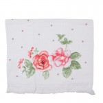 Prosop de bucatarie flausat 100% bumbac 40x66cm "Roses in Bloom", Clayre & Eef